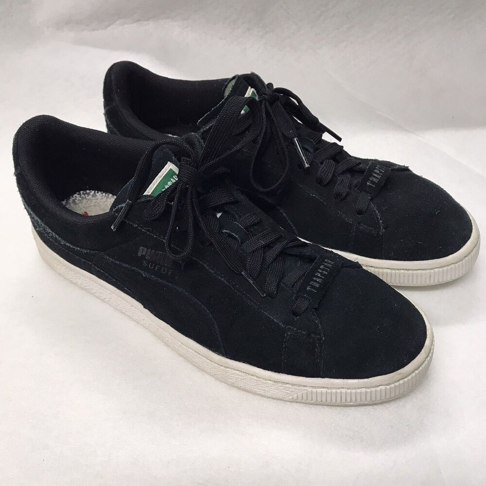 Puma Black Suede x Trapstar Lace Up Mens Sneakers 361500 01 US Sz 9 uK 8 Shoes